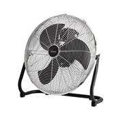 VENTILATORE DA PAVIMENTO CROMO E NERO ALTA VELOCITA' 45 CM